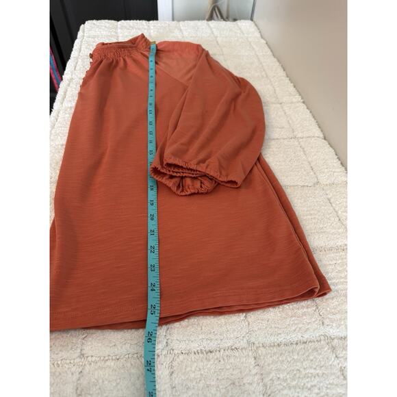 LL Bean Coral Camden Hills Tee 3/4 Sleeve Casual Blouse Classic Essential Basic - Picture 10 of 13